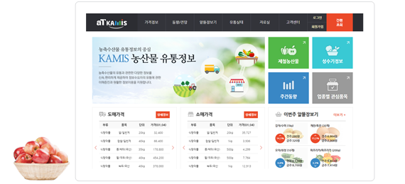 한국농수산식품유통공사 홈페이지