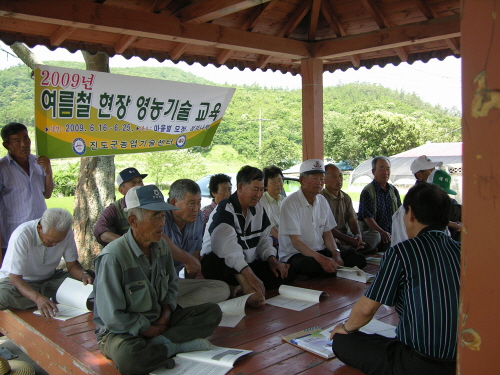 진도군 농업기술센터, 여름철 현장 영농기술 교육 실시 이미지