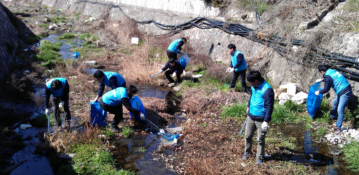 K-water 진도수도관리단, 환경정화 활동 전개 이미지