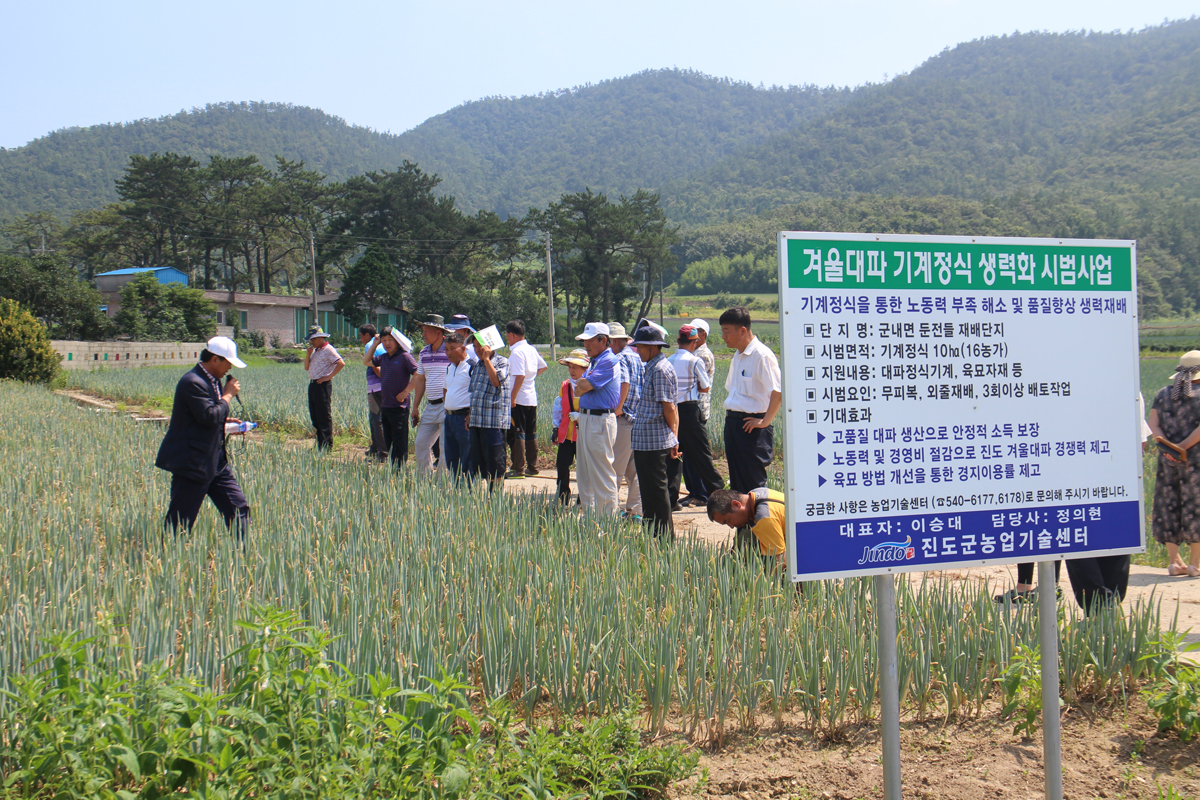 진도군 농업기술센터, 기술 보급 사업 중간 평가회 개최 이미지