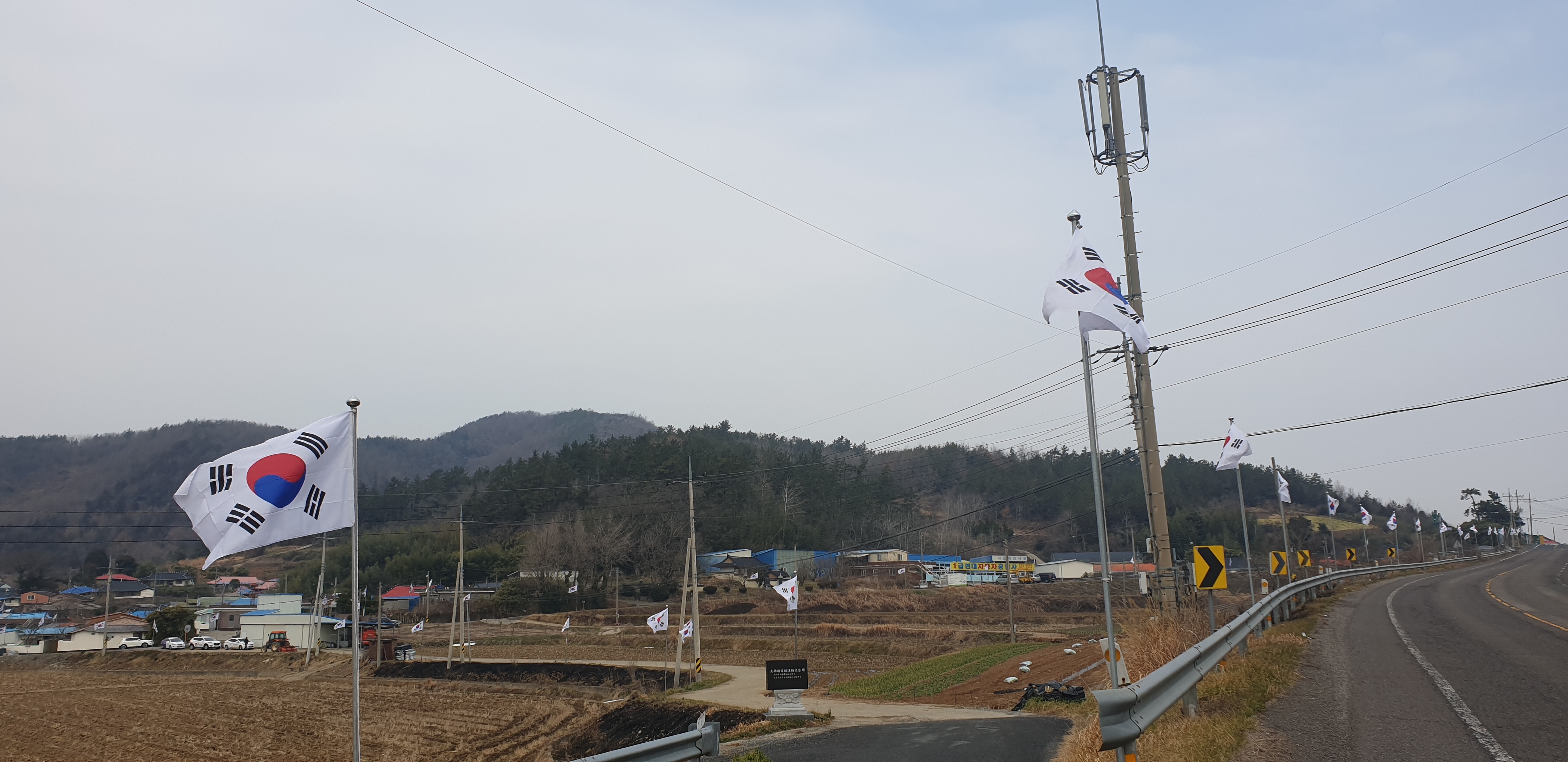 ‘대한 독립 만세’…10년째 태극기가 휘날리는 진도군 군내면 송산마을 이미지