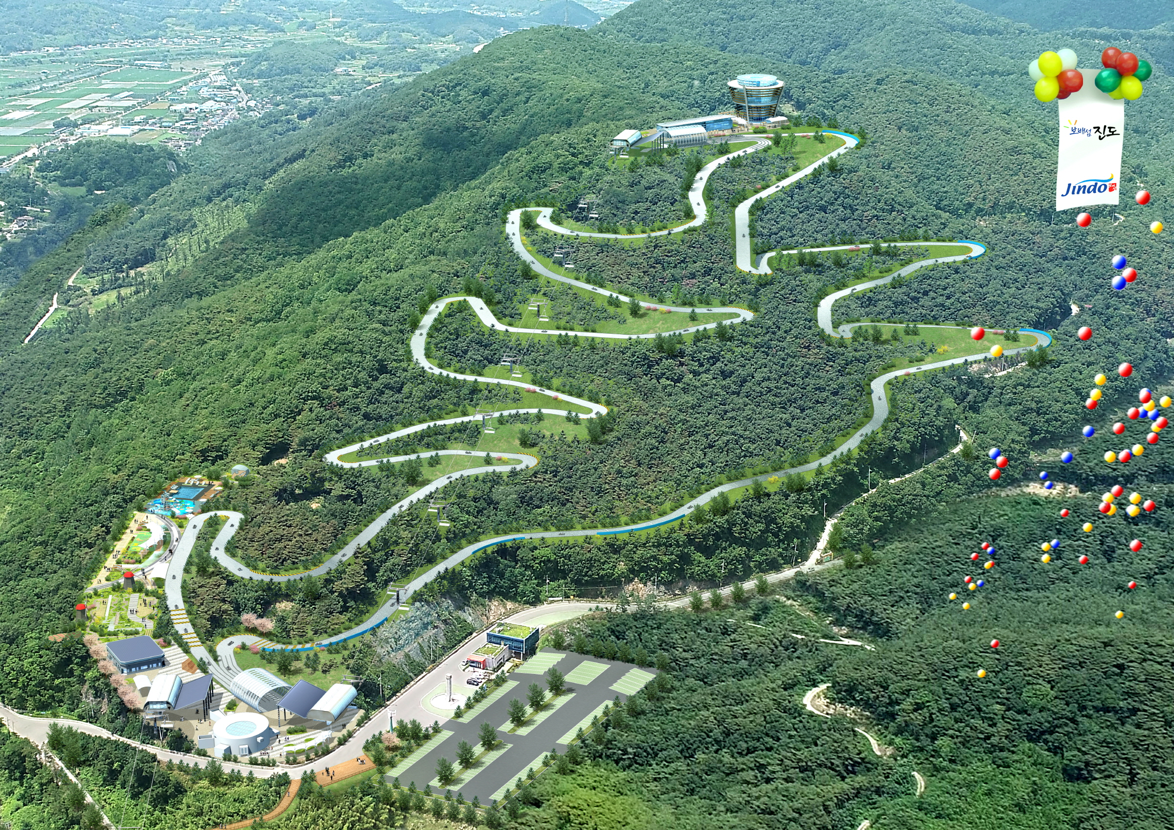 진도군에 세계 최장 길이 2.8km 루지 테마파크가 조성된다 이미지