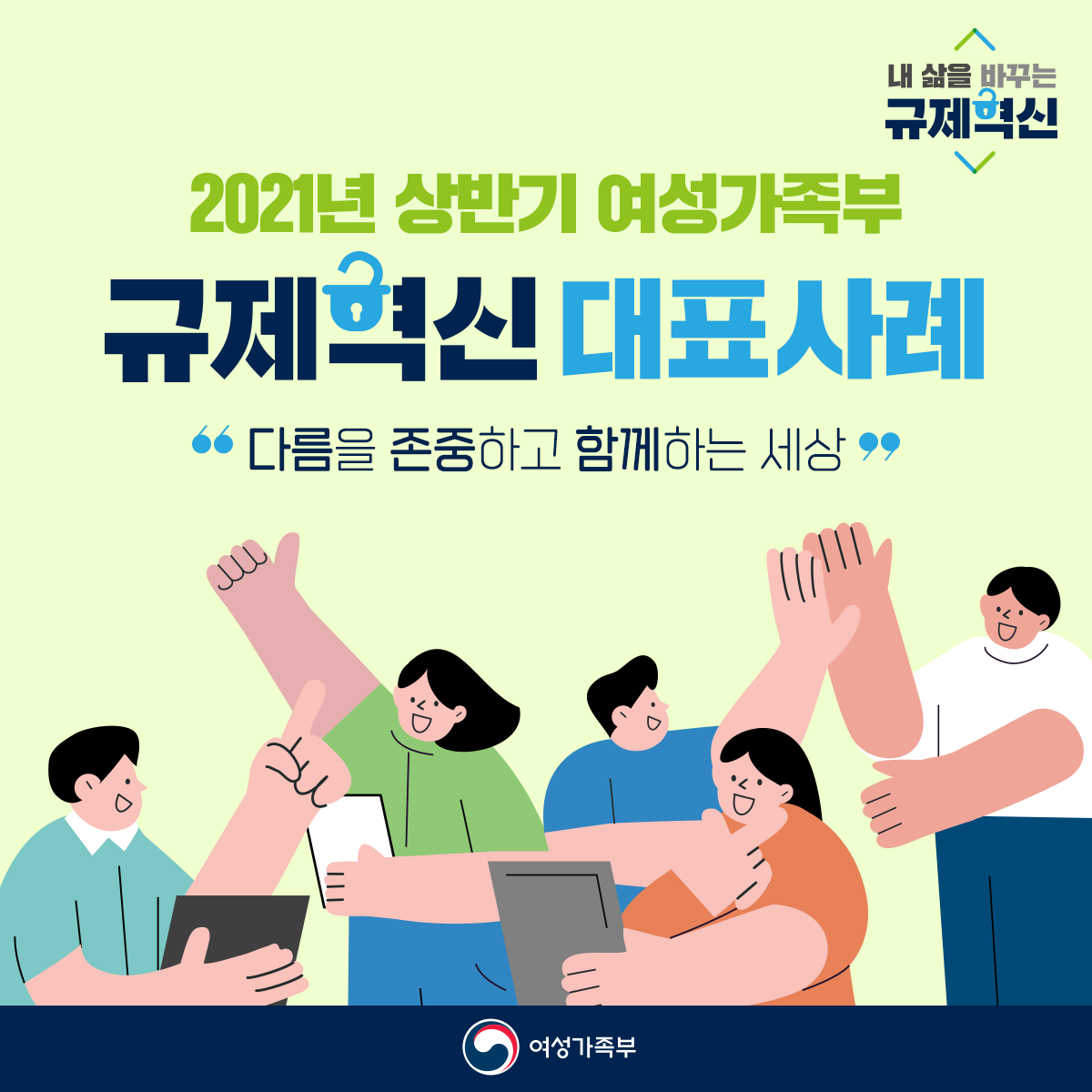 (여성가족부) 2021년 상반기 여성가족부 지원개선 현황 이미지