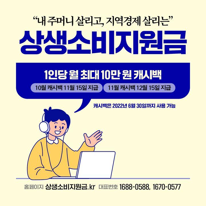 (상생소비지원금) 10월부터 1인당 월 10만원 카드 캐시백…신청대상과 지급액은? 이미지