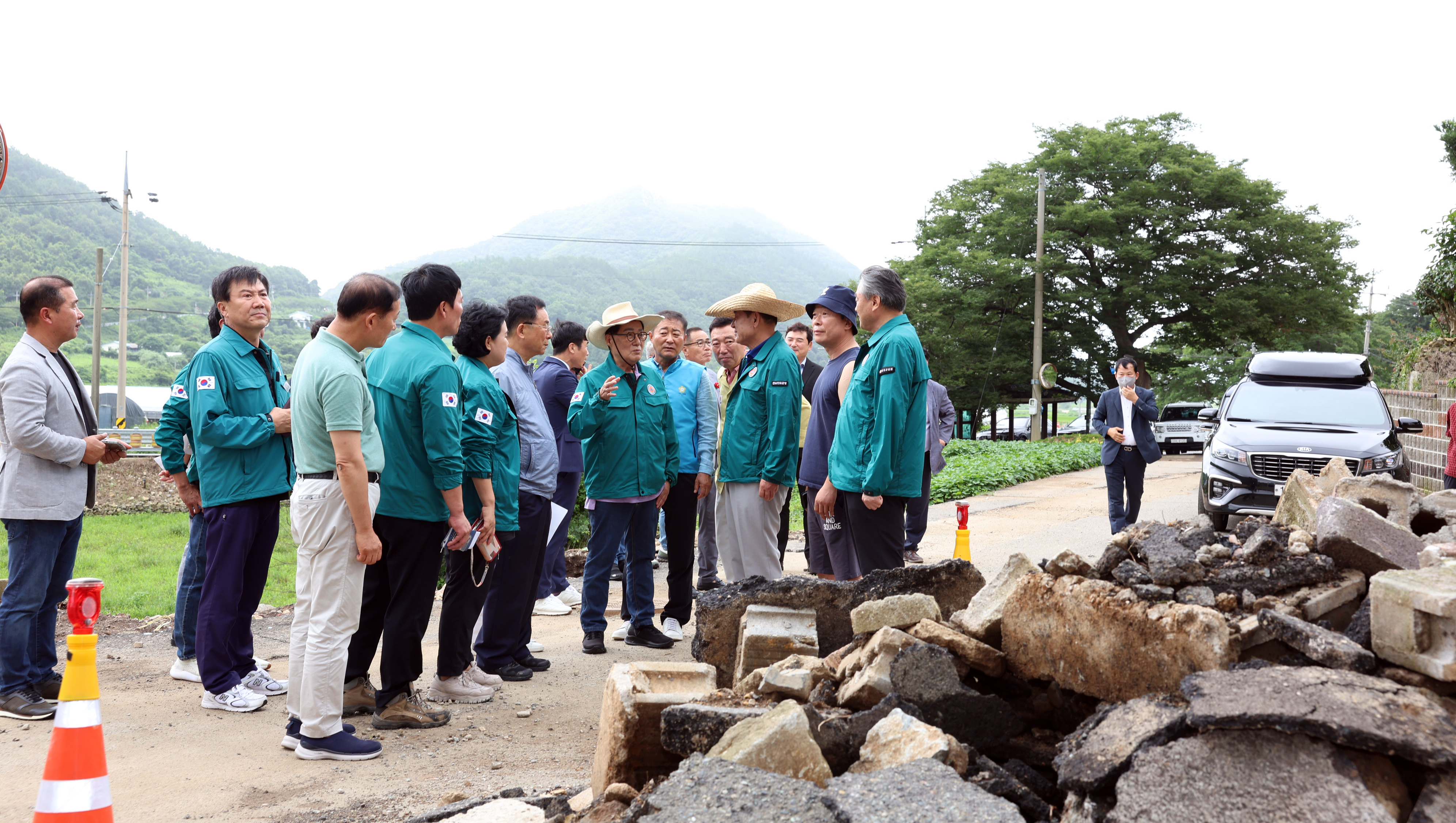 고군면 향동리 수해복구작업 현장방문 첨부#4